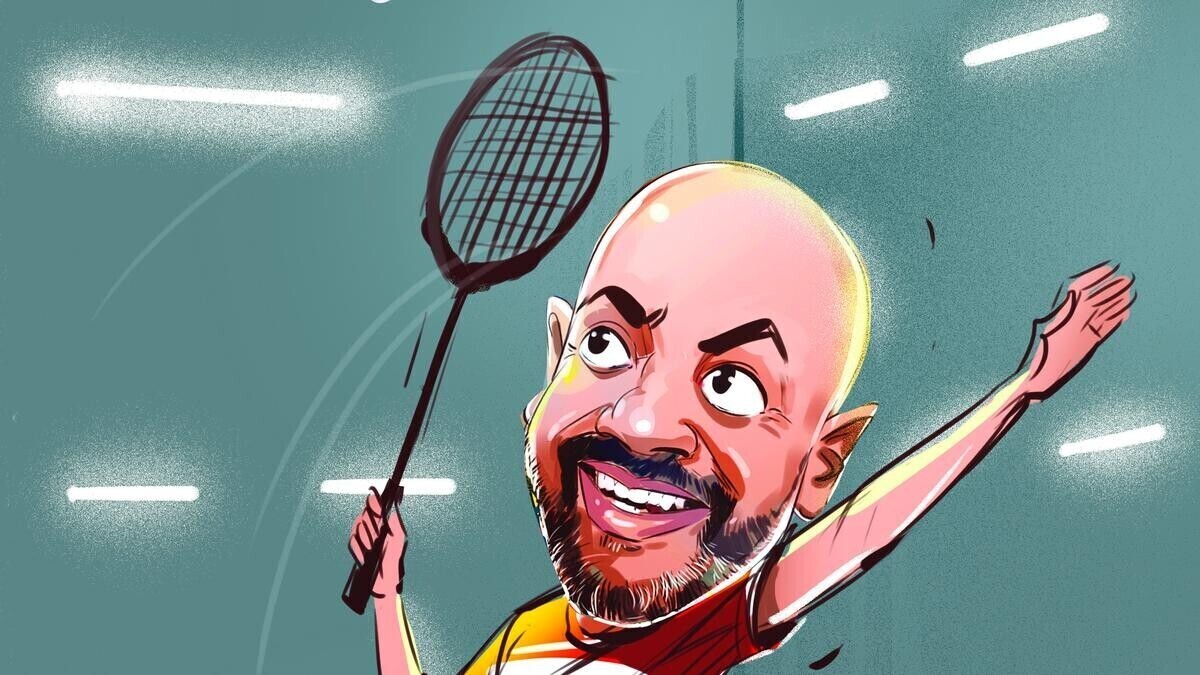 लेखक प्रजवाल परजुली ने अपने बैडमिंटन कौशल को धूल कर दिया और इनायत से हारने की खुशी का पता लगाया