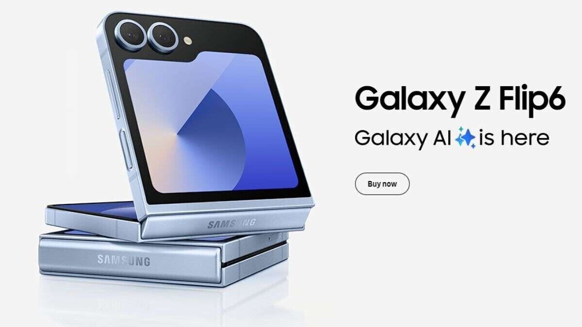 सैमसंग गैलेक्सी जेड फ्लिप 6 अब 55999 रुपये उपलब्ध है, लगभग 50 प्रतिशत की छूट: कहां खरीदें?