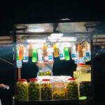 कोझिकोड समुद्र तट पर नई फूड स्ट्रीट पर बर्फ की ओरथी और मसालेदार सब्जियाँ