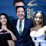 नोरा फतेही ने आज रात के शो में डेब्यू किया, जिमी फॉलन के साथ पोज दिया