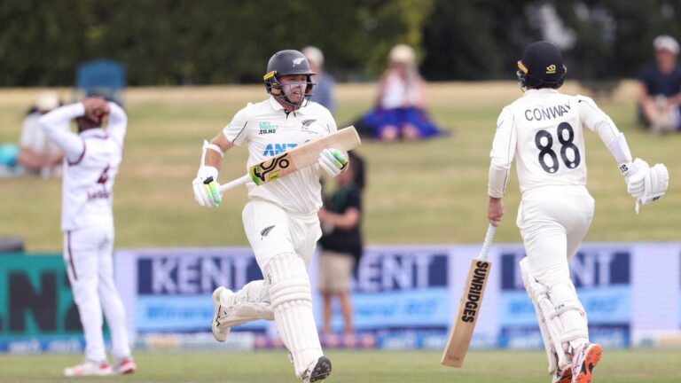 NZ बनाम WI तीसरा टेस्ट: कॉनवे और लैथम ने रनों का अंबार लगाया, न्यूजीलैंड ने वेस्टइंडीज को जीत के लिए 462 रन का लक्ष्य दिया