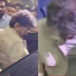 टीवीके प्रमुख-अभिनेता विजय थलपति चेन्नई हवाई अड्डे पर भीड़ के कारण लड़खड़ाकर गिर पड़े - देखें