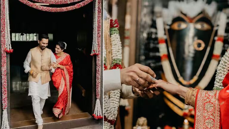 सामंथा रुथ प्रभु ने पारंपरिक लाल साड़ी में लिंगा भैरवी मंदिर में फैमिली मैन निर्देशक राज निदिमोरु से शादी की, दूल्हा और दुल्हन की पहली तस्वीरें देखें