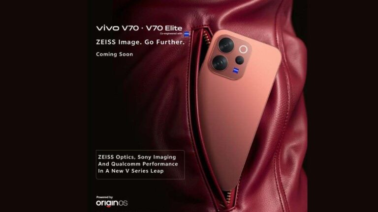Vivo V70 और V70 Elite जल्द ही स्नैपड्रैगन 8s Gen 3, Zeiss कैमरे, 6500mAh बैटरी के साथ लॉन्च होंगे