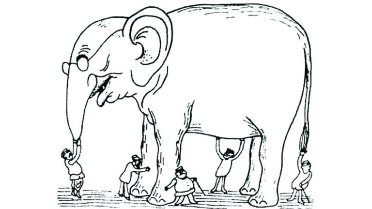 गांधी कैरिकेचर की प्रदर्शनी: विभिन्न लोगों द्वारा अलग-अलग स्ट्रोक्स