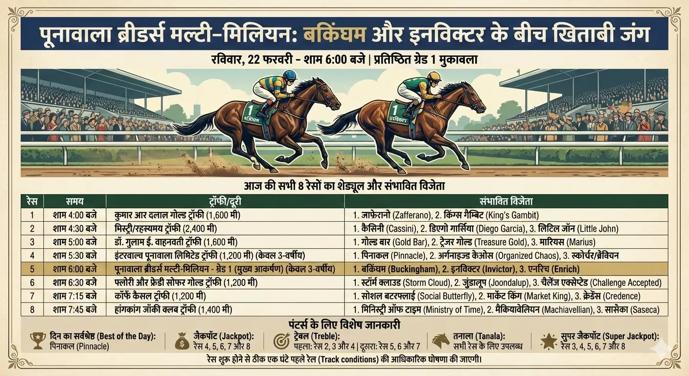 रविवार की शाम होगी रोमांचक