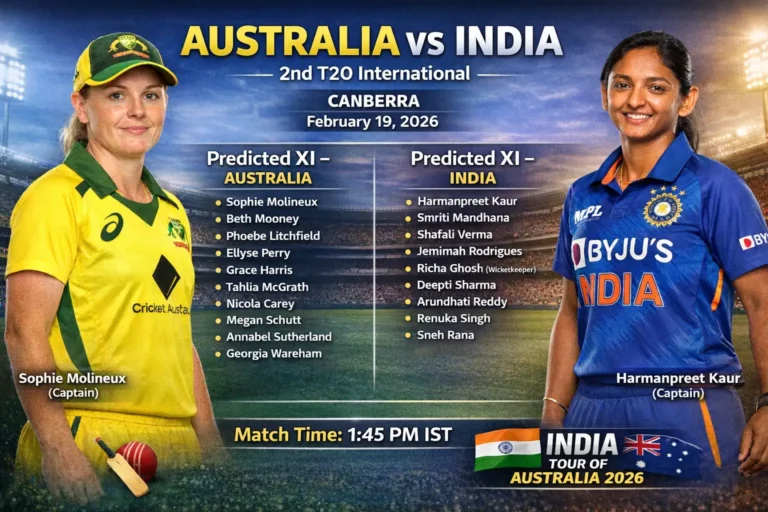 भारत बनाम ऑस्ट्रेलिया, दूसरा महिला टी20 अंतर्राष्ट्रीय आज कैनबरा में
