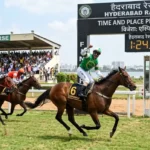 हैदराबाद रेस परिणाम: एस्पियोनेज की शानदार जीत, टाइम एंड प्लेस प्लेट पर किया ऐतिहासिक कब्जा