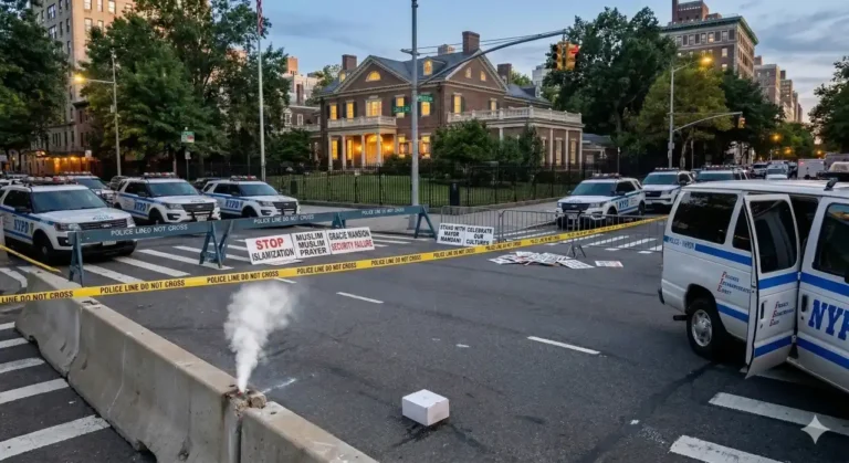 न्यूयॉर्क मेयर आवास हमला