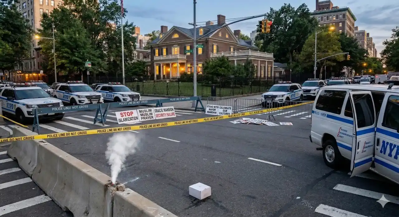 न्यूयॉर्क मेयर आवास हमला: खौफनाक साजिश नाकाम, प्रदर्शनकारियों के बीच फेंका गया बम!