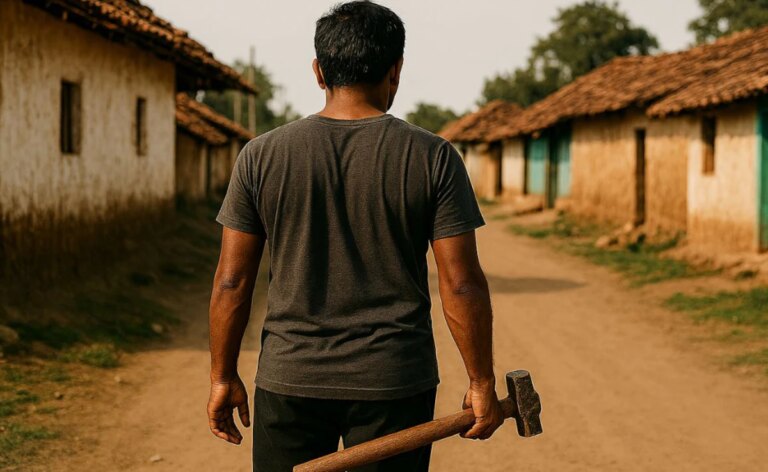 ग्रामीणों का कहना है कि उसी ने बालक की हत्या कर खून खाने की कोशिश की और मांस पी लिया