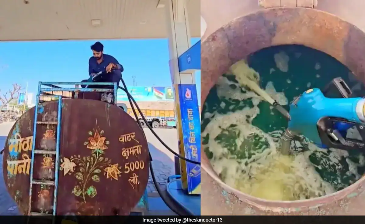 जैसे ही शख्स ने पानी के टैंकर में हजारों लीटर ईंधन भरा, इंटरनेट ने इसे “अवैध और खतरनाक” बताया।