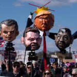 तस्वीरों में 'नो किंग्स' का विरोध पूरे अमेरिका में शुरू हो गया