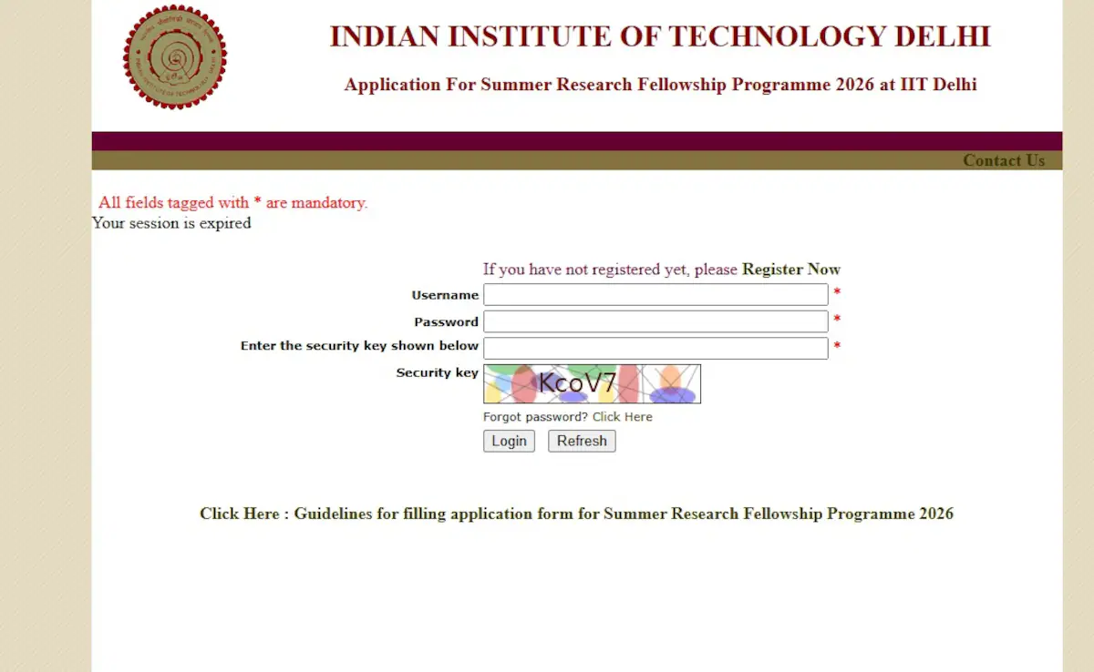 भारतीय प्रौद्योगिकी संस्थान दिल्ली यूजी और पीजी छात्रों को रिसर्च फेलोशिप के लिए आमंत्रित करता है
