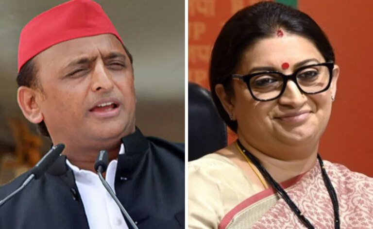 अखिलेश यादव कासासजिबे ने स्मृति ईरानी की 'उत्तराधिकारी' प्रतिक्रिया दी