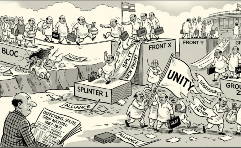 जब 45 सरकारें ताश के पत्तों की तरह गिर गईं: भारत में राजनीतिक अराजकता का युग