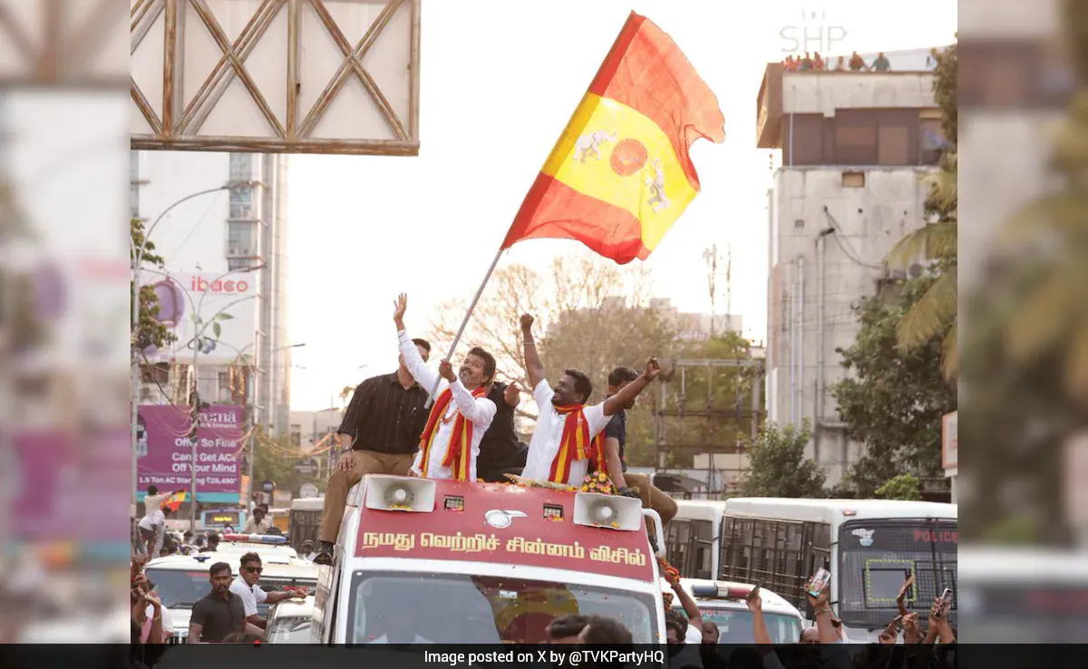 टीवीके प्रमुख विजय ने मतदान के दिन से पहले मतदाताओं को लिखे पत्र में “व्हिसलब्लोइंग क्रांति” का आह्वान किया