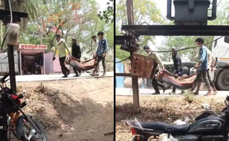 न शव वाहन, न स्ट्रेचर, कंधे पर किशोर का शव ले जाता मध्य प्रदेश का परिवार