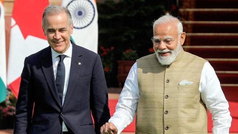 पीयूष गोयल का कहना है कि 2023 में एक सिख कार्यकर्ता की हत्या के बाद कनाडाई प्रधान मंत्री कार्ने की भारत यात्रा ने संबंधों को बहाल किया है।