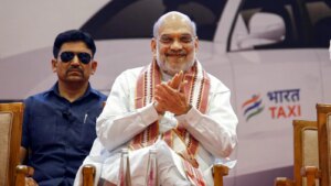 अमित शाह ने गुजरात में लॉन्च की भारत टैक्सी, कहा- दूसरे ऐप ड्राइवरों का शोषण करते हैं