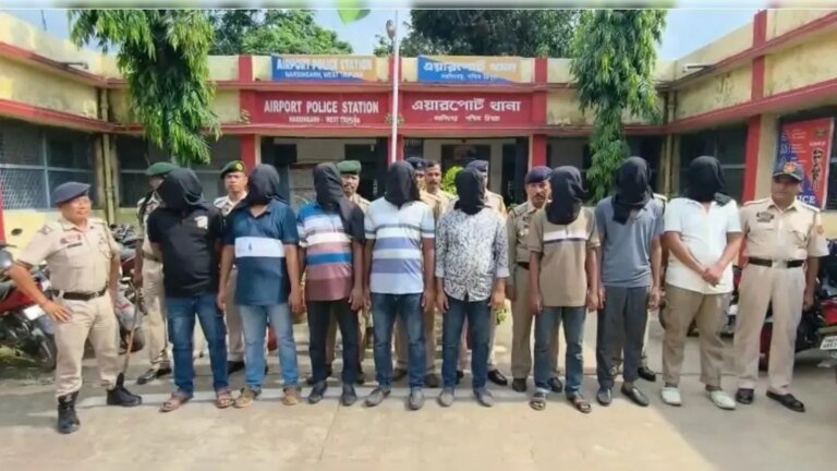 त्रिपुरा एयरपोर्ट पर 8 बांग्लादेशी घुसपैठियों को गिरफ्तार किया गया है