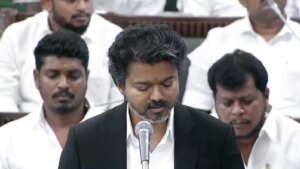 "नीट असमानता पैदा करता है। हम दो-भाषा नीति पर कायम हैं": विधानसभा में विजय