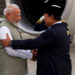जकार्ता में प्रधानमंत्री नरेंद्र मोदी का भव्य स्वागत हुआ