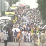 दिल्ली की ओर बढ़ रहे मार्च को हरियाणा बॉर्डर पर रोका गया, आश्वासन के बाद किसान लौटे