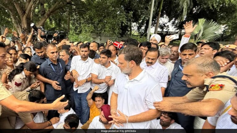 पीएम मोदी के घर के बाहर राहुल गांधी के धरने पर AAP का तंज