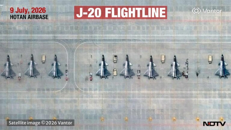 विशेष: उपग्रहों से पता चलता है कि कम से कम 11 चीनी स्टील्थ जेट भारत का सामना कर रहे हैं। नई दिल्ली का उत्तर वर्षों दूर है