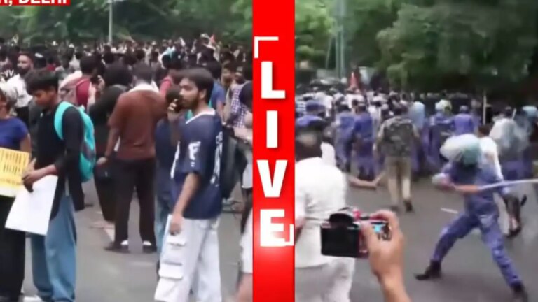 वीडियो: CJP के संसद मार्च से पहले पुलिस का लाठीचार्ज, अफरा-तफरी