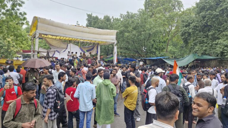 सीजेपी ने जंतर-मंतर पर दोबारा कब्जा किया, पुलिस अलर्ट पर विरोध जारी रखने को कहा