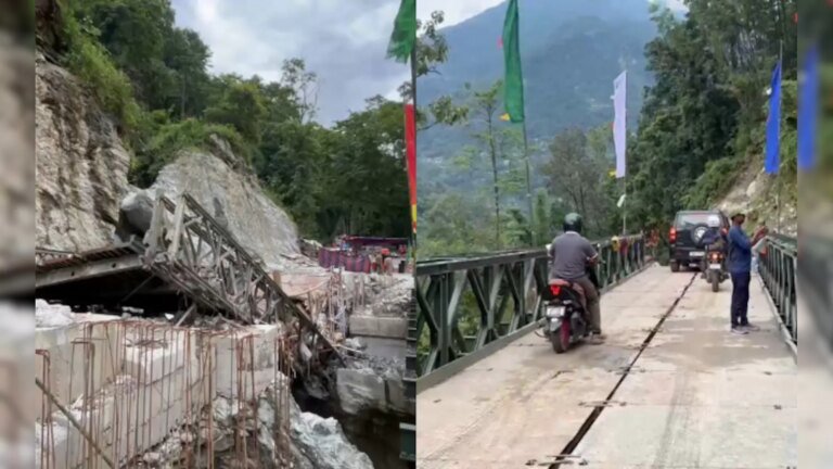 सीमा सड़क संगठन ने सिक्किम में टूटे हुए पुल को 5 दिनों में बहाल किया