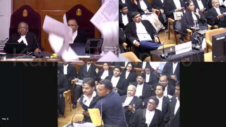 सुप्रीम कोर्ट में सुनवाई के दौरान दुर्व्यवहार करने वाले 2 लॉ छात्रों को जमानत मिल गई है