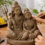 clay idols of Shiva and Parvati