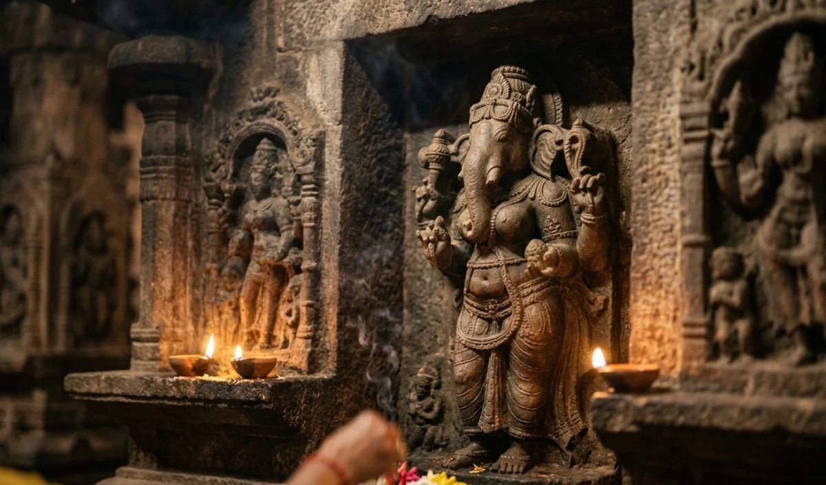 देवी विनायकी भगवान गणेश का स्त्री रूप हैं, इसीलिए यह दिव्य रूप प्रकट हुआ।