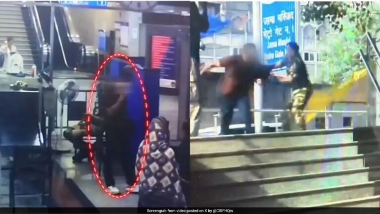 आदमी दिल्ली मेट्रो से भागा, फिर एक नाटकीय निष्कासन, सोने का पाउडर बरामद
