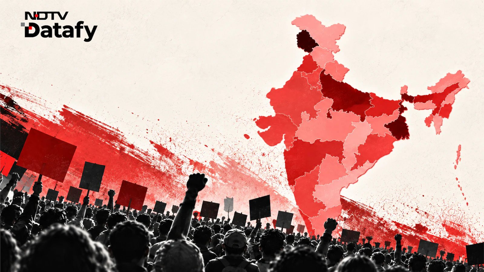 एक दशक में विरोध प्रदर्शन लगभग दोगुना हो गया है. डेटा से हिंसा में बढ़ोतरी के बारे में क्या पता चलता है?