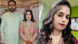 कैमरे पर यूपी के होटल के कमरे के बाहर गिरी 28 वर्षीय नवविवाहिता, हुई मौत