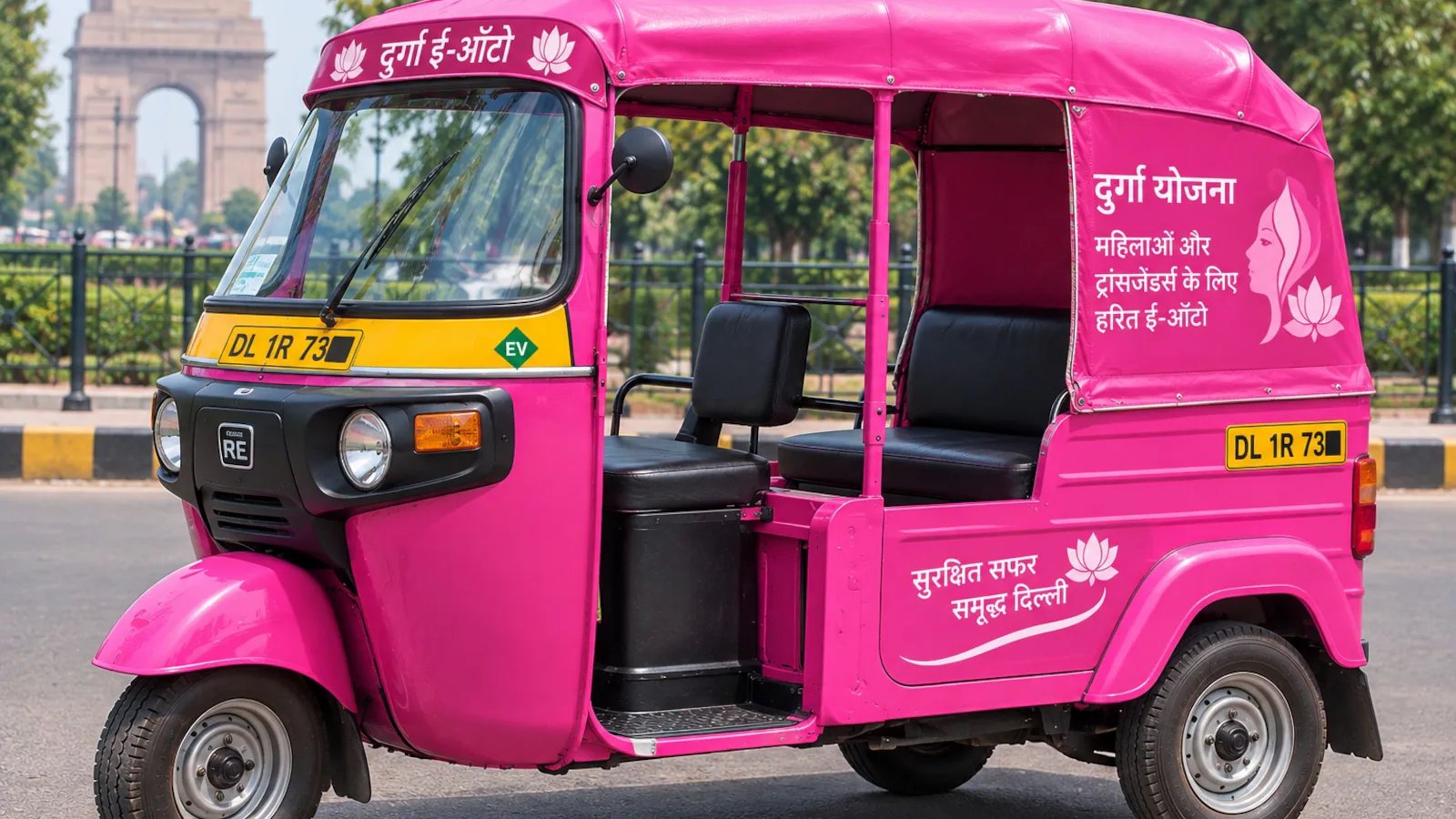 दिल्ली महिलाओं, ट्रांसजेंडर ड्राइवरों के साथ 1,300 गुलाबी इलेक्ट्रिक ऑटो लॉन्च करेगी
