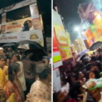 'पंडाल ढह रहा है': कैमरे पर, कोलकाता पूजा की भीड़ उमड़ पड़ी, फिर एक घोषणा