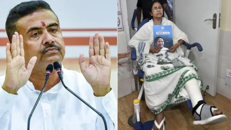 'यह टूटा नहीं है': बीजेपी ने ममता बनर्जी के पैर की चोट पर 2021 नंदीग्राम उपचुनाव अभियान शुरू किया